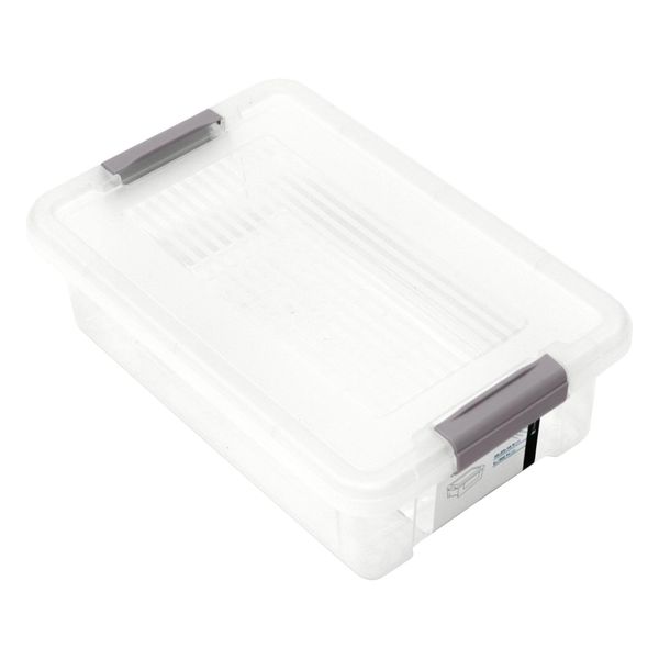 Libbi Lou Plastic Storage Box with Lids | Stackable Clear Containers for Kitchen, Office, Crafts, Tools & Household Essentials (6 Litre)