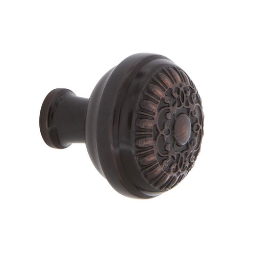 Nostalgic Warehouse Egg and Dart Brass 1 3/8" Cabinet Knob in Timeless Bronze