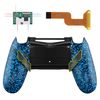eXtremeRate Textured Blue Dawn Programable Remap Kit for ps4 Controller with Upgrade Board & Redesigned Back Shell & 4 Back Buttons - Compatible with JDM-040/050/055 - Controller NOT Included