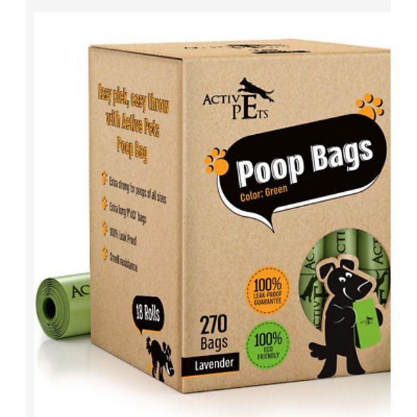 Active Pets Dog Poop Bag, Extra Thick Dog Waste Bags, Leak-Proof Dog Bags