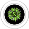 Green Ribbon Sunflower PopSockets PopGrip for MagSafe