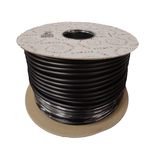 Primes DIY 3 Core Round Black Flex Flexible Cable, stranded electrical copper wire, Insulated Flexible PVC Wire, Stranded Wire High Temperature Resistance, 3182Y BASEC Approved 0.75mm(5 Meter)