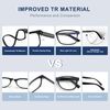 EASY READ TR90 Progressive Multifocal Reading Glasses for Men,Rectangular Blue Light Blocking Readers with Spring Hinge(Magnification 2.00,Black)