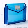 A4 7 Colors PCS Thickened Transparent File Bag Mesh Bag PP Plastic Material Plas