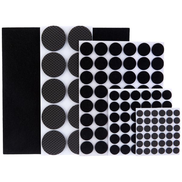 Meister Felt Glider Assortment self-adhesive, 131 pieces, 281180
