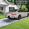 BOGAR TECH DESIGNS Rear Bumper Chrome Delete Overlay Compatible with Genesis G80 2021-2025, Gloss Black