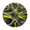 Eighties Daffodil Yellow On Grey Abstract Strip Pattern PopSockets Swappable PopGrip