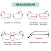 Eyekepper 3-pack Readers Rectangular Spring Temple Large Metal Reading Glasses Men Black
