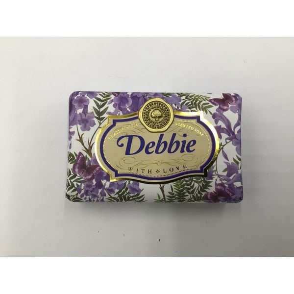 Debbie - Gift Soap Bar For Her Birthday Rose Scent Mum Grandmother Cleanser Lather Present Girl