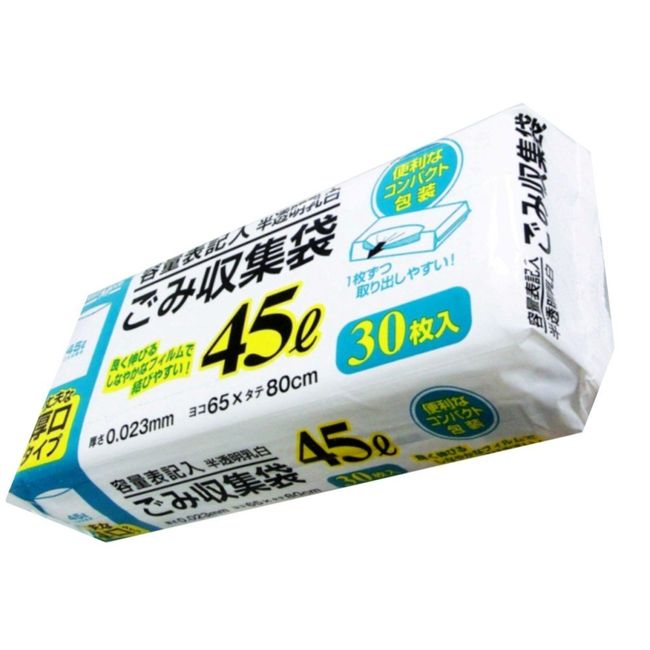 NIPPON GIKEN INDUSTRIAL NM-Y43 Milky White Garbage Bag 45L30P