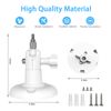 HOLACA Adjustable Wall Mount Compatible with Pan Tilt Camera Mount Camera Indoor/Outdoor Perfect View Angle White