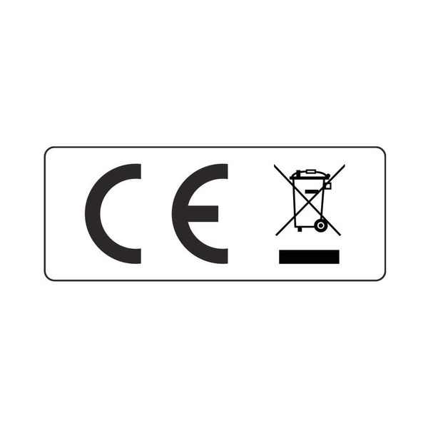 CE + WEEE Sticker PE Film 20 x 8 mm (100)