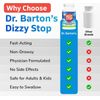 DizzyStop Herbal Supplement for Vertigo Relief Dizziness, Motion Sickness 2 Pack