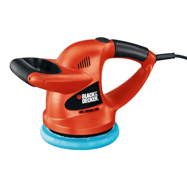 BLACK+DECKER Polisher, 6 inch, 2 Handle Grip, Swappable Wool or Foam Bonnets, 10-foot Chord for Easy Mobility (WP900)