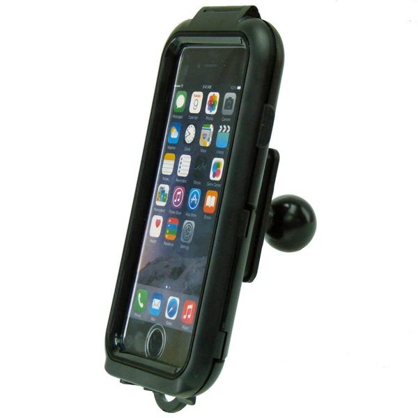 BuyBits Compact Hard Shell Tough Case for iPhone 7 (4.7") with 25mm / 1" Ball Adapter