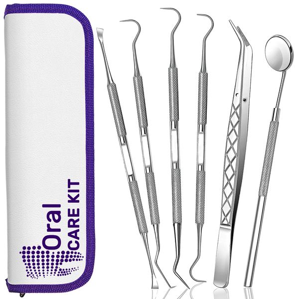 Teeth Cleaning Plaque Removal Kit, Oral Care for Personal Use 6Pcs