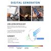 JM 5 Pack Rectangular Reading Glasses Men, Blue Light Blocking Computer Readers, Metal Thin Frame Spring Hinge Eyeglasses, 2.0+