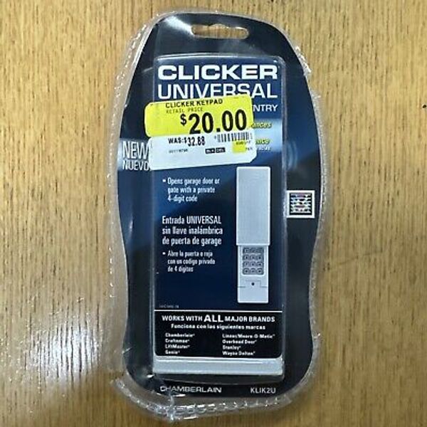 New KLIK2U Clicker Universal Wireless Keyless Garage Door Opener Keypad