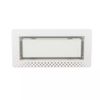 FITTES Wall Vent Flush Mount Decorative 10 in x 6 in Plastic White Patented