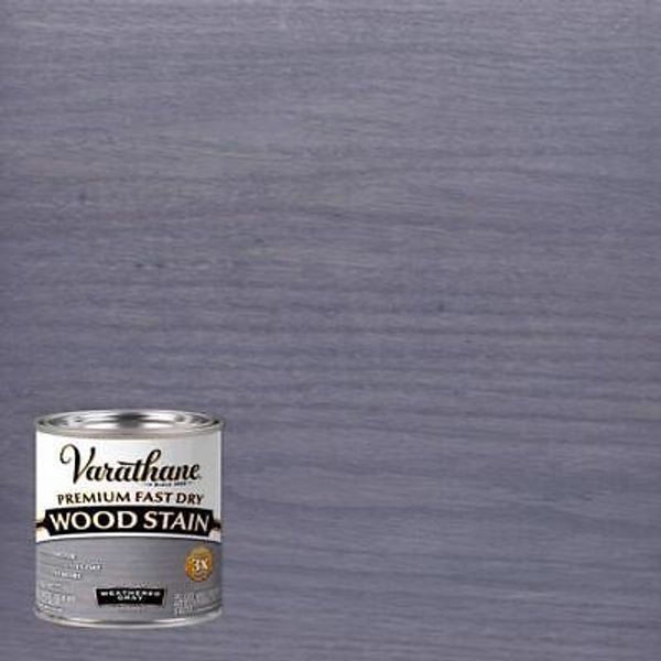 Varathane 269398 Premium Fast Dry Weathered Gray Wood Stain 1/2 pt.