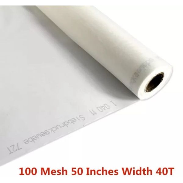 1 Yard 100 Mesh Silk Screen Printing Mesh Fabric 40T - 50" Width