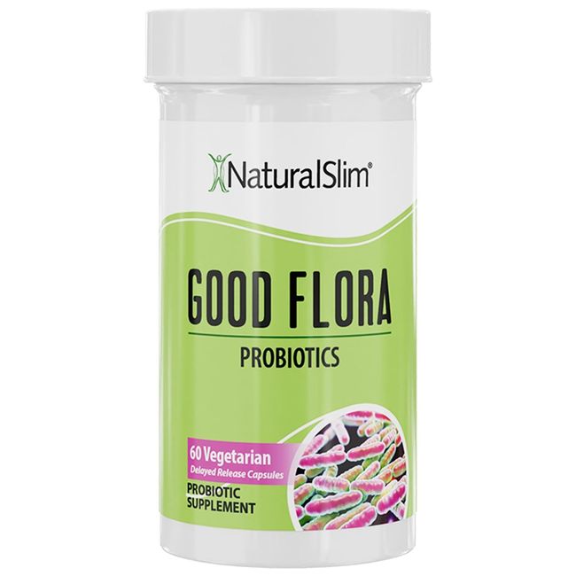 NaturalSlim GOOD FLORA Probiotic Supplement - 7 Powerful Probiotic Strains & ...