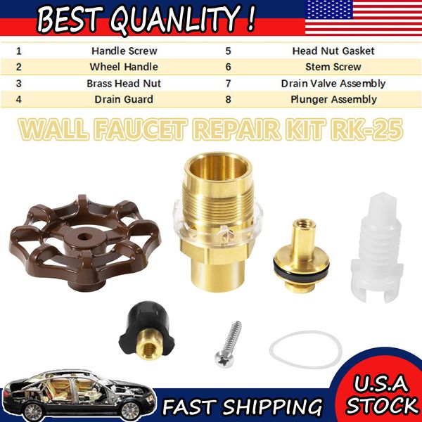 RK-25 Repair Kit for Model 25 wall Faucet Repair Kit for Woodford Freezeless