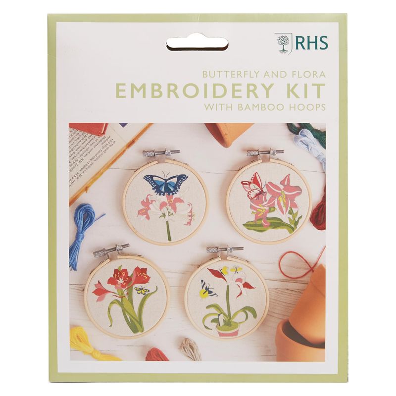 RHS The Royal Horticultural Society Embroidery Hoop Decoration Kit ...