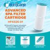 Hurricane HF4326 Spa Filter Cartridge Replacement, PRB25 & Unicel C-4326, 4 Pack
