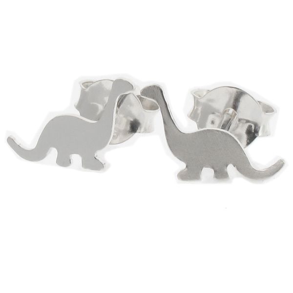 Touch Jewellery 925 Sterling Silver Dinosaur Stud Earrings