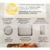 Wilton 3-Piece Bake & Roast Pan Set - Pie Pan, Laarge Roasting Pan, Medium Loaf