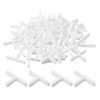 sourcing map 200Pcs Wall Floor Tile Plastic T Shape Spacers Tiling Tools 2mm 1/12" Tile Spacers for Ceramic Tile Installation, White