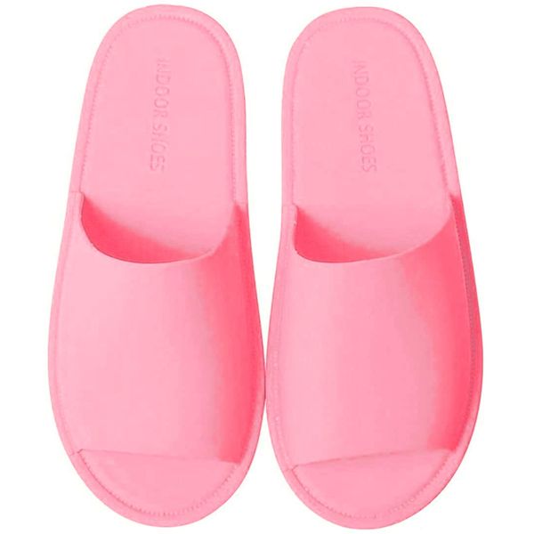 TANOCO Slippers, Indoor Bath Home Safety Non-Slip Sandals, Soft Bottom Shoes, Beach Shoes, Summer Sandals, For Visitors, Unisex, Pink