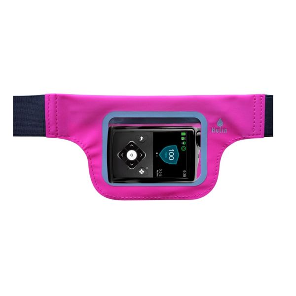 Marsupio per microinfusore INVISIBILE 2 con finestra (Rosa)