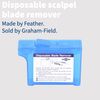 Feather Scalpel Blade Remover, Handheld Sharps Container, Disposable