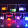 LED Ice Cube Shape Lights Liquid Sensor Glowing Light up Ice Cubes for Drinks Bar Party Wedding Decorations(12Pcs)