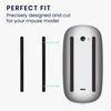kwmobile Mouse Feet Replacement Compatible with Apple Magic Mouse 1/2 Computer Mouse Skates Sticker - Black