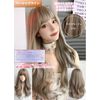 M Grande Basic Line Wig, (Created by Top Stylist), 6-Piece Set, Women's, Wig, Long, Natural, Face Shrinking, Full Wig, Light Greige LCa DY29A