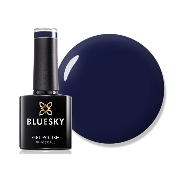 Bluesky Gel Nail Polish, AW2020, Lady Snow Autumn and Winter 2020 Collection - Harbin Beauty, Aw2021 Dark Blue, Navy, Long Lasting, Chip Resistant, 10 ml (Requires Drying Under UV LED Lamp)