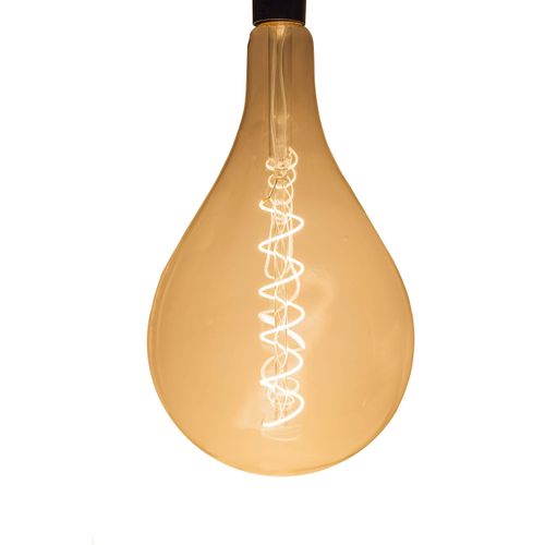 Hometown Evolution, Inc. LED PS165 Spiral Filament 5 Watt Light Bulb with E26 Medium Base for Lamps, Fixtures, and Pendant Lights