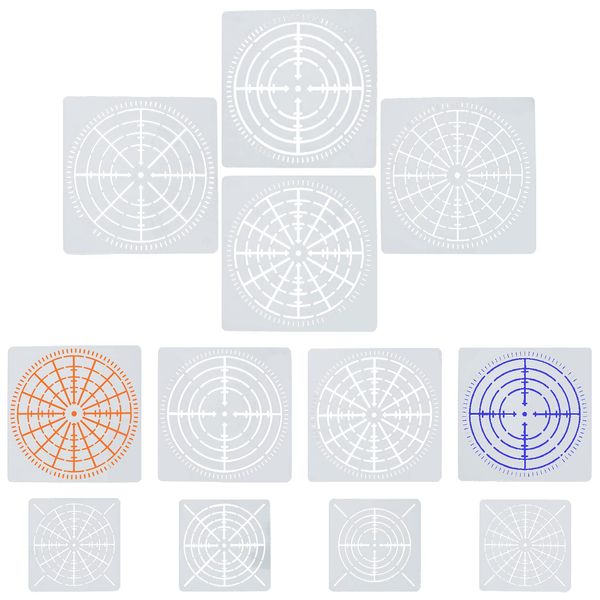 GORGECRAFT 12Pcs Mandala Dotting Stencils Mandala Rock Painting Stencils Template Set 3 Sizes 4/8/12/16 Segment Templates for DIY Wood Walls Art Furniture Fabric Glass Metal Stone Airbrush Painting