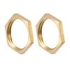 sourcing map G3/4 Lock Nut, Hex Brass Female Locknut for Plumbing 2pcs