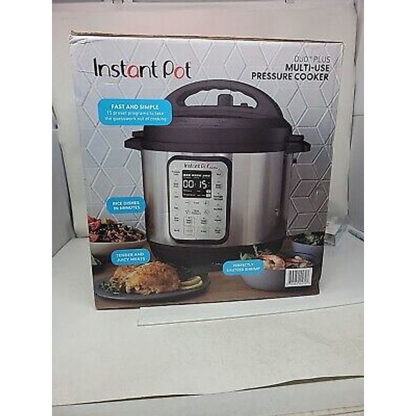 Instant Pot Duo Plus Stainless Steel Pressure Cooker 8 qt Black/Silver