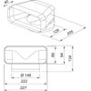 Franke Vertical Rectangular/round Elbow for cooker hood – 112.0711.855