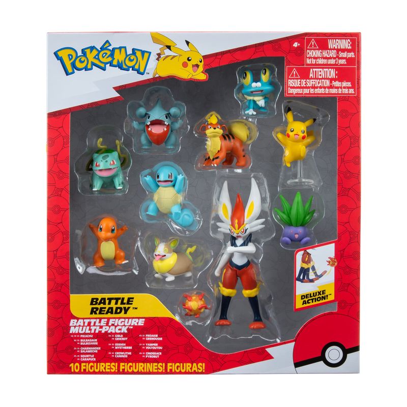 Pokemon Multipack 10 Pack - Pikachu, Squirtle, Bulbasaur, Charmander ...