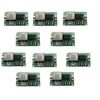 10pcs Mini360 Buck Converter Step Down Adjustable Power Supply Module DC 1-17V