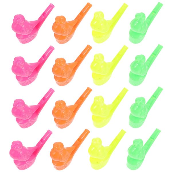 TOYANDONA Infants Toys Bird Toys Bird Call Whistle 16Pcs Bird Water Whistle, Plastic Bird Whistle Toys for Kids Party Favors (Random Color) Plastic Whistle Kids Whistles Toy Train Toy