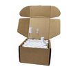 50 Pcs White Lid 5ml Roller Bottles for Essential Oils, Clear Roll On Bottle