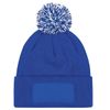 Beechfield - Snowstar Patch Beanie - Graphite Grey/Light Grey