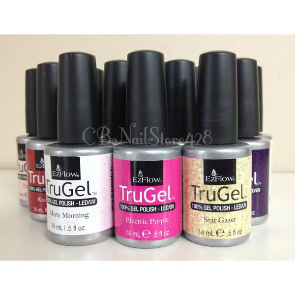 EZFlow TruGel - Gel Nail Polish -Set of 15 Colors